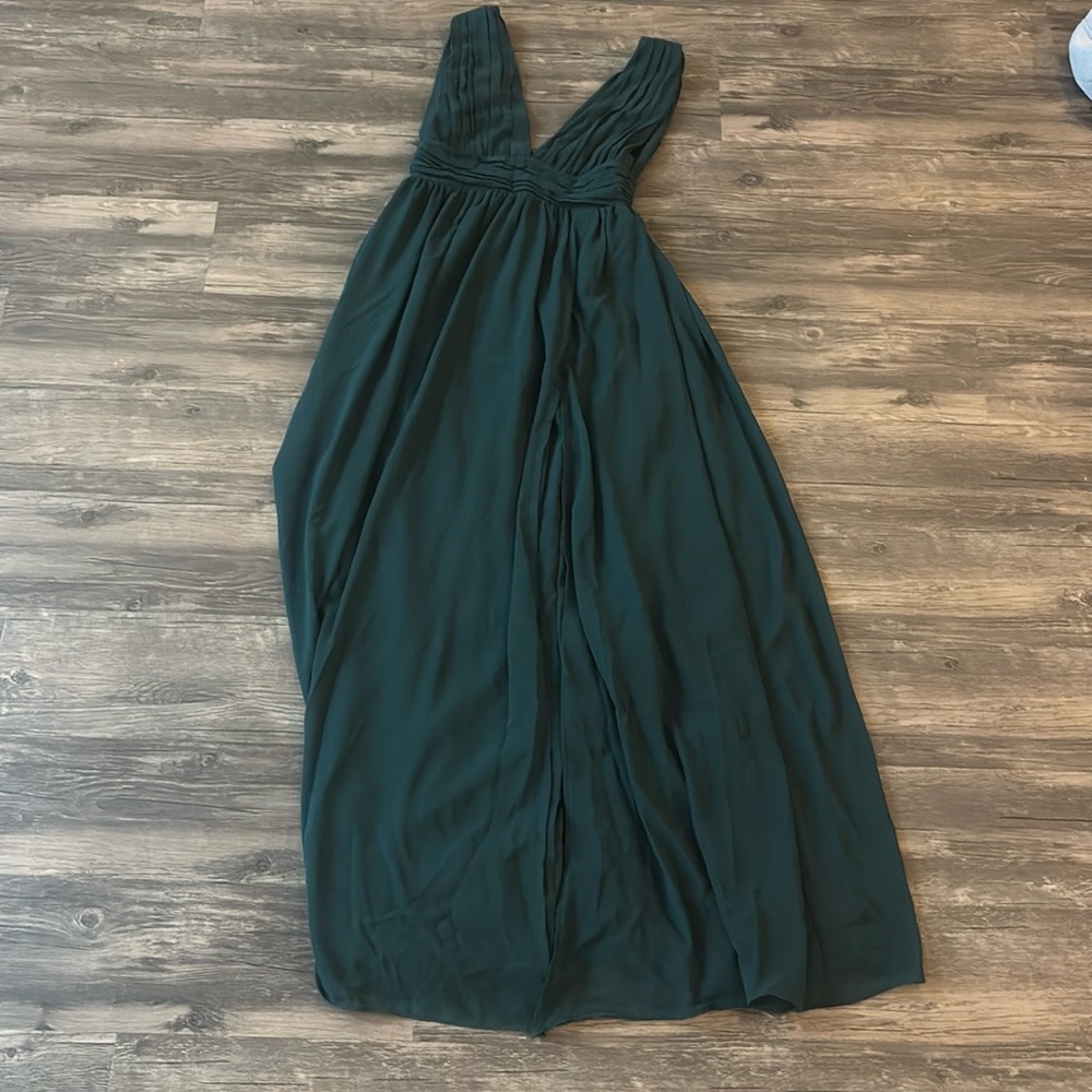 Lulu's Elegant Green Prom Dress - Picture 2 of 2